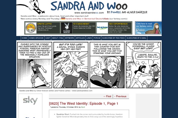 sandraandwoo.com site used Comicpress 3c
