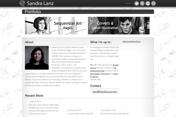 sandralanz.com site used Papertime
