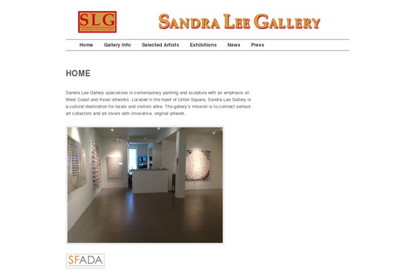 sandraleegallery.com site used Fotofolio