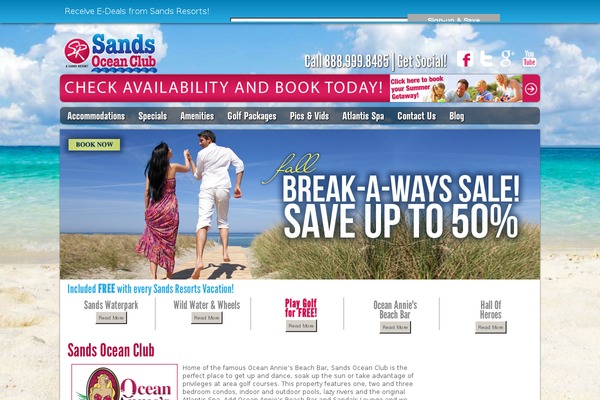 sandsoceanclub.com site used Sandsresorts2014