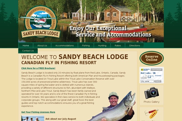 sandybeachlodge.com site used Blank-theme