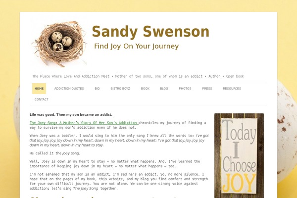 sandyswenson.com site used Sandyswenson