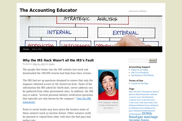 WordPress website example screenshot