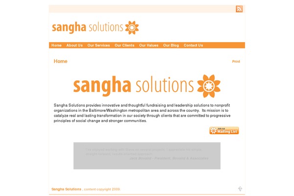 sanghasolutions.org site used Painter