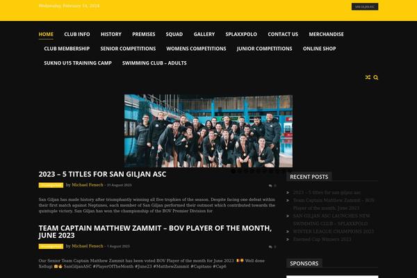 Sportsmag-pro theme site design template sample