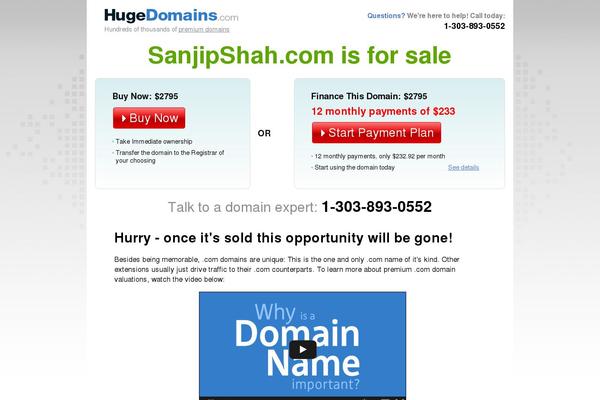 sanjipshah.com site used Freedom-pro