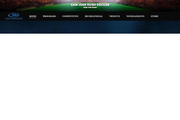 Site using Rush-soccer-news plugin