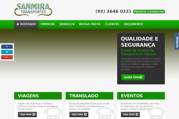 sanmiratransportes.com.br site used Sanmira