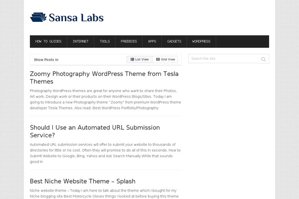 Splash theme site design template sample