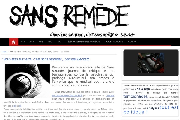 sansremede.fr site used Magazinestyle