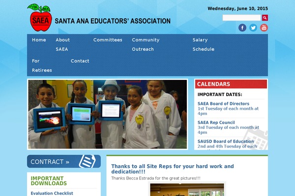 santaanaeducators.com site used Saea