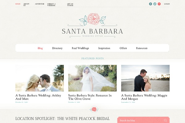 Santa-barbara theme site design template sample