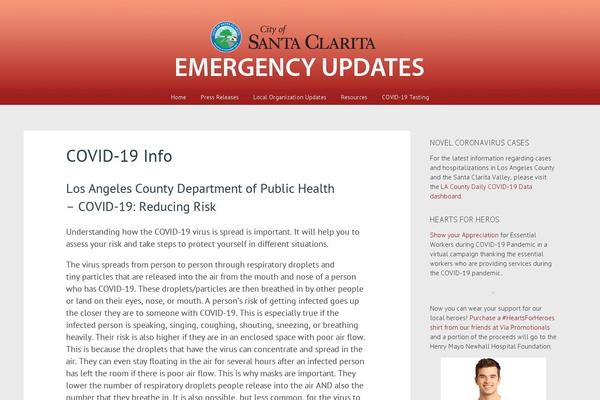 WordPress website example screenshot