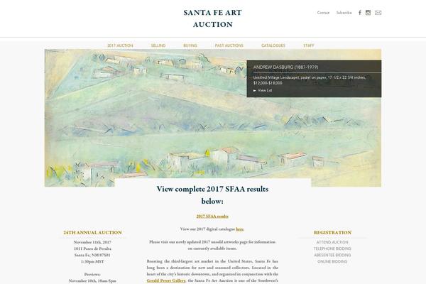 santafeartauction.com site used Sfaa2016