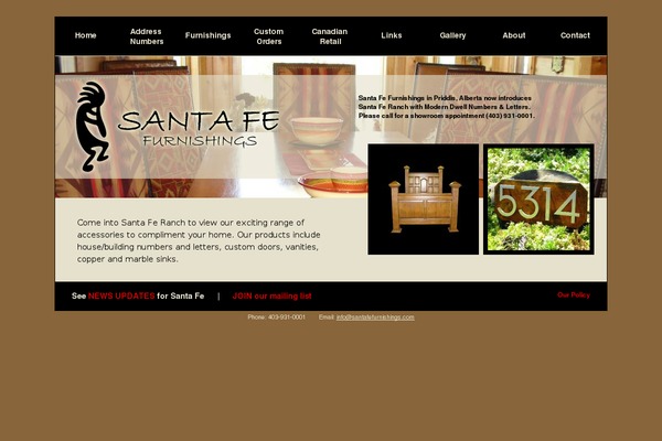 santafefurnishings.com site used Sandbox