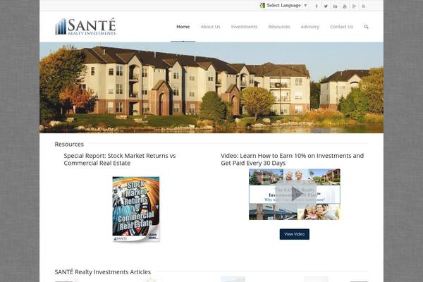 Santé theme site design template sample