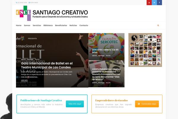 santiagocreativo.cl site used Super-mag