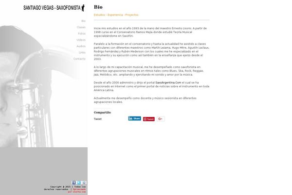 WordPress website example screenshot