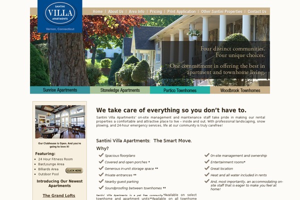 santinivillaapartments.com site used Santini