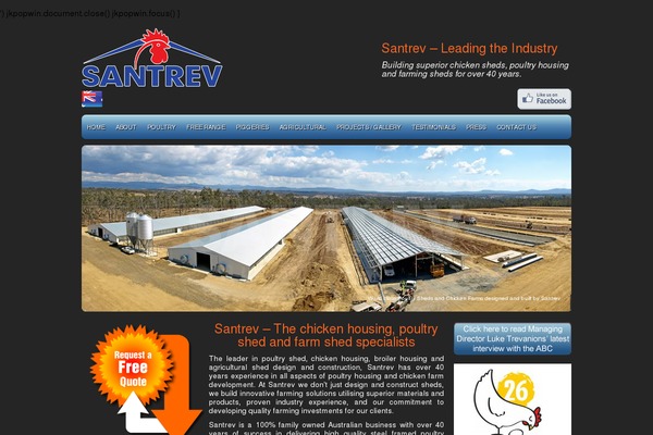 santrev.com.au site used Santrev