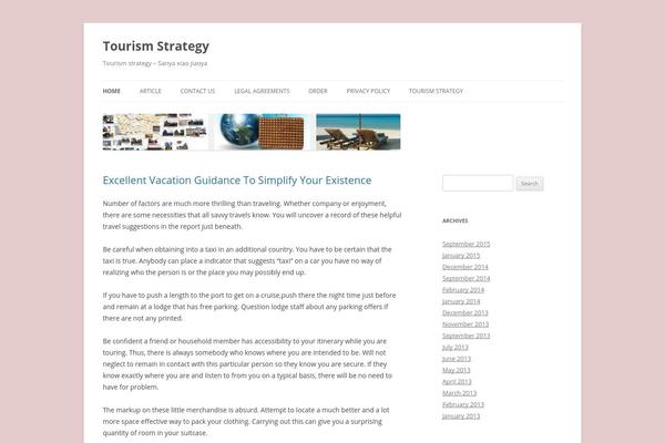 Twenty Twelve theme site design template sample