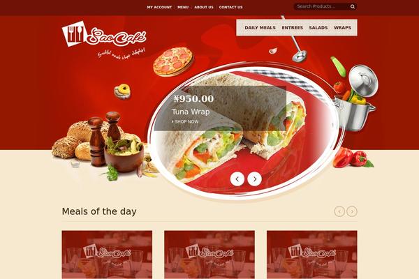 Cooker theme site design template sample