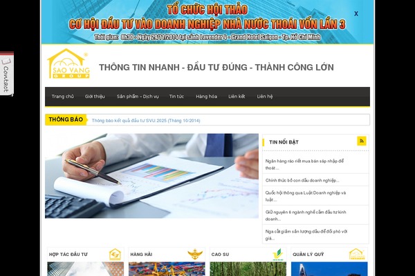 saovanggroup.vn site used Saovanggroup