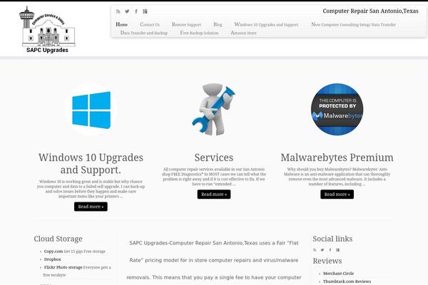 WordPress website example screenshot