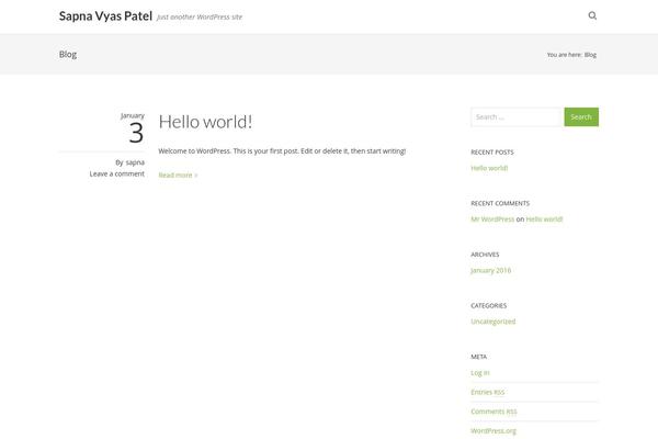 WordPress website example screenshot