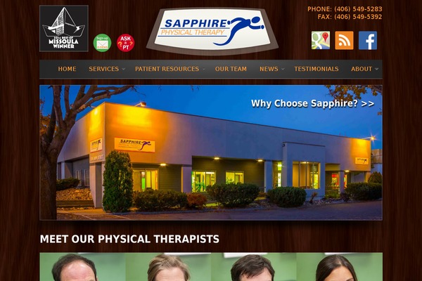 sapphirept.com site used Theme-traject