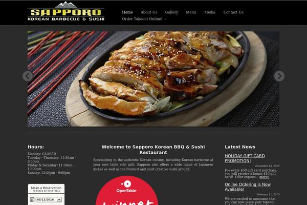 sapporobbq.com site used Deliciko