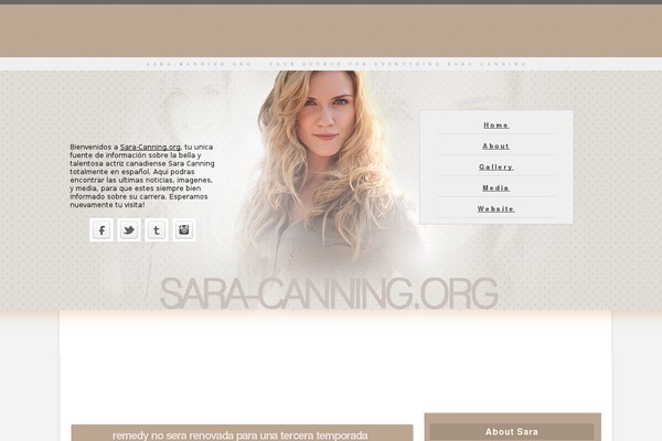 sara-canning.org site used Icetheme