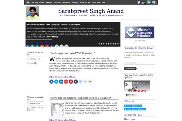 WordPress website example screenshot