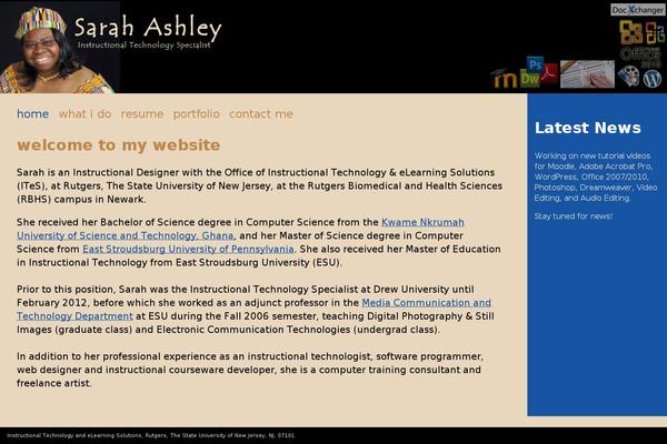 sarah-ashley.com site used Biography