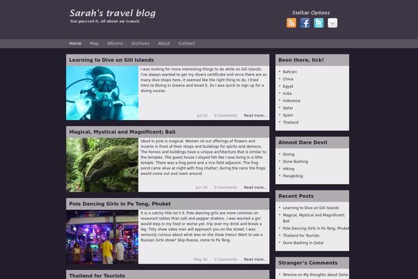 zBench theme site design template sample