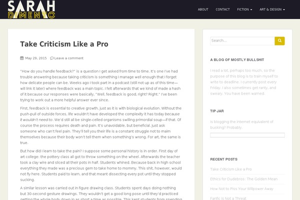 WordPress website example screenshot