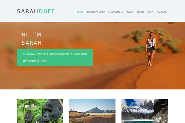 sarahduff.com site used Mammoth-wp