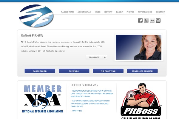 sarahfisher.com site used Creativeclean