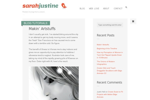 Thumb theme websites examples