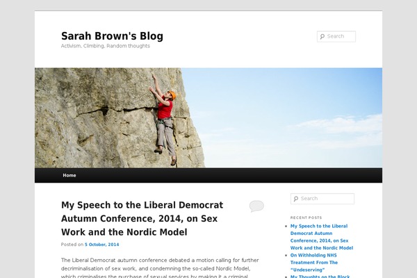 sarahlizzy.com site used Twenty Eleven