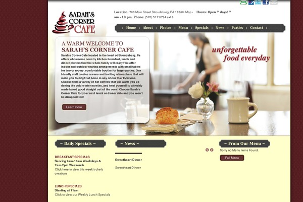 WordPress website example screenshot