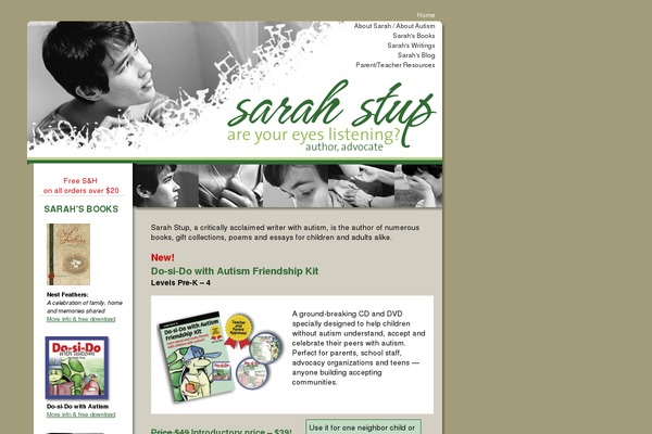 sarahstup.com site used Canvas-child
