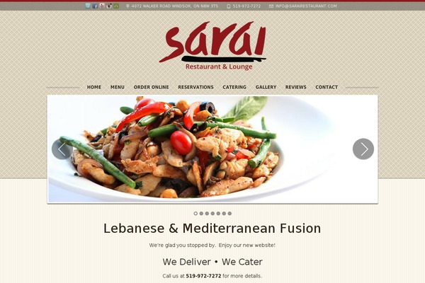 sarairestaurant.com site used Primo
