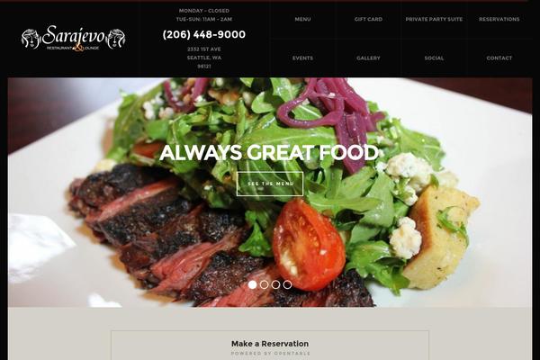 Site using Funky-restaurants plugin