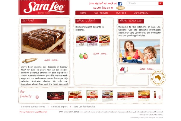 saraleebakery.com.au site used Sumix