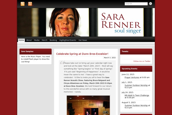 sararenner.com site used Graphene