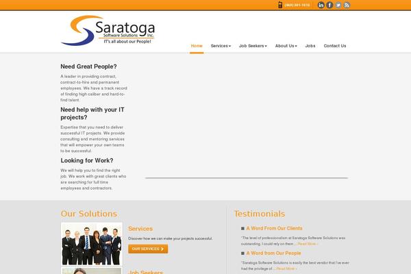 saratogasoftwaresolutions.com site used Saratogasoftwaresolutions
