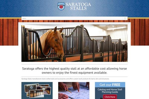 Saratoga theme site design template sample