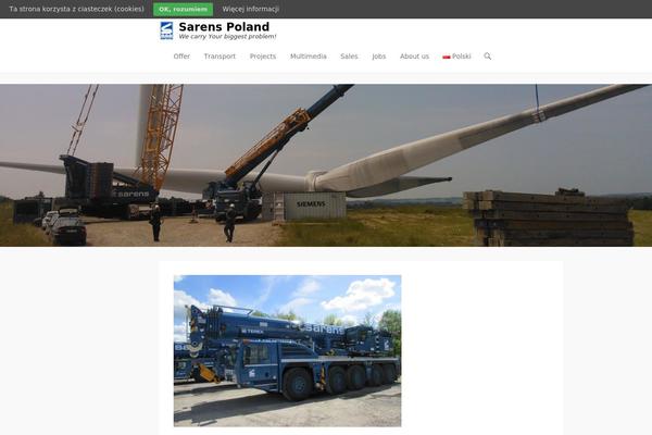sarens.pl site used Sarens