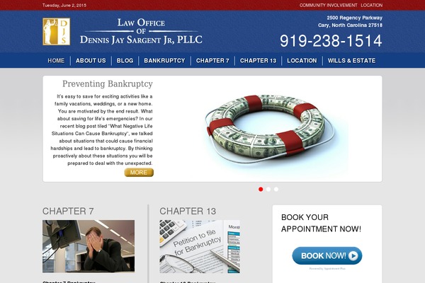 sargentlawnc.com site used BUILDER